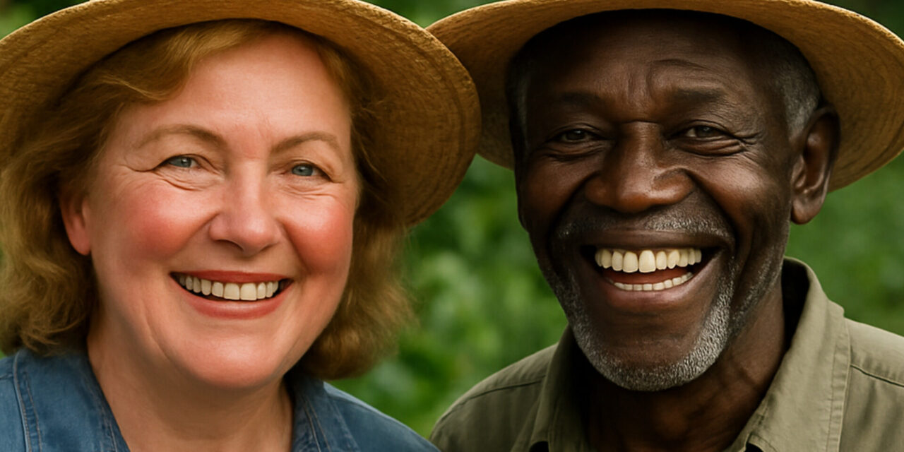 Brasil Sorridente, um homem negro sem dentes e o presidente Lula